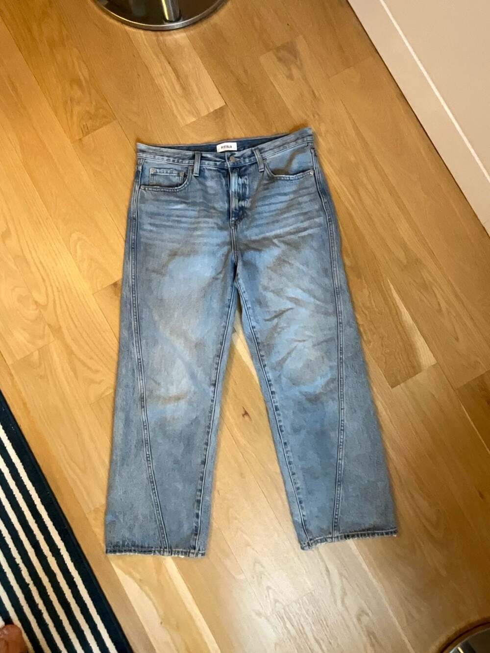 Pistola Denim Jeans Straight Leg Light Wash